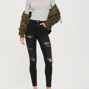 Topshop Moto Jamie Super Ripped Jeans